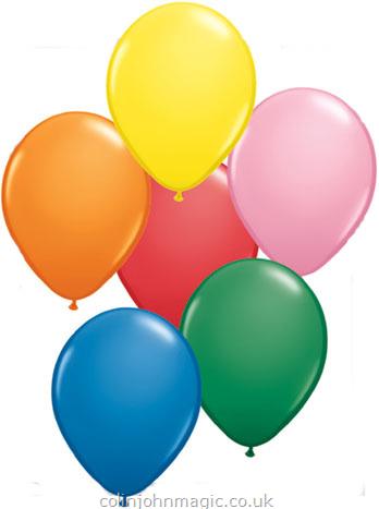 Balloons : Latex Round Balloons : Round Balloons in Mixed Colours