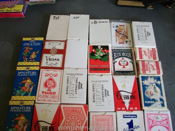 "COLIN'S & MAY'S WEEKLY OFFER w/c 1/9/16 to 31/10/16 : Secondhand Magic Collection No. 1 : MAGIC TRICKS CARDS BOX 13