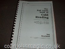 Full Facts of Cold Reading Ian Rowland